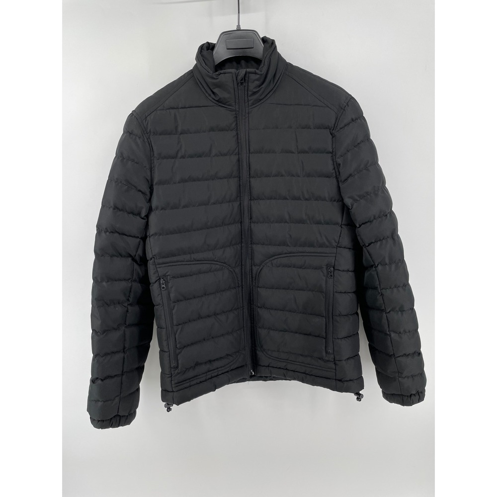 Banana Republic Puffer‎ Jacket Women Medium Black Quilted Full Zip Lightweight